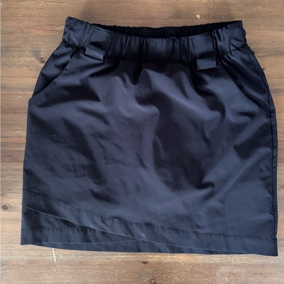 Athleta Athletic Black Pencil Mini Skirt Skort Casual Work - Picture 4 of 5